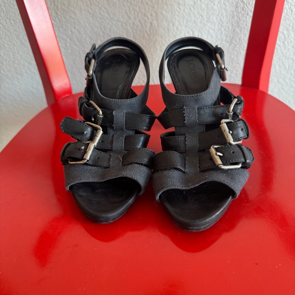 J. Crew Made in Italy High Heel Strappy Sandals